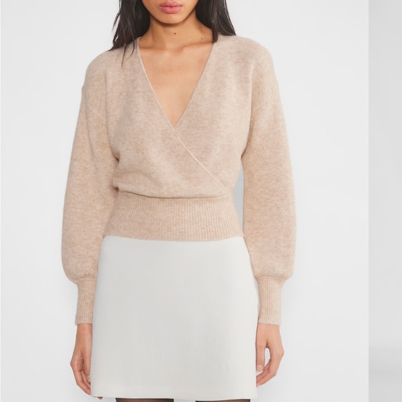 Aritzia Wilfred Dear Sweater - Heather Light Oatmeal - Picture 3 of 11
